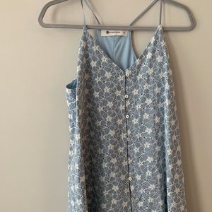 Boutique Dress with white floral detail!